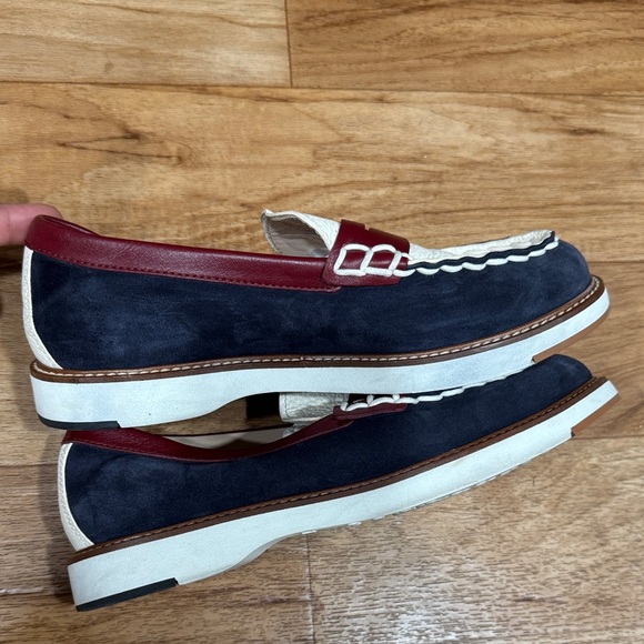Tods Barca Colorblock Suede Penny Loafers - Picture 4 of 11